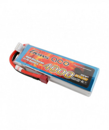Gens ace Batterie LiPo 3S 11.1V-4000-30C(Deans) 137x43x23mm 290g