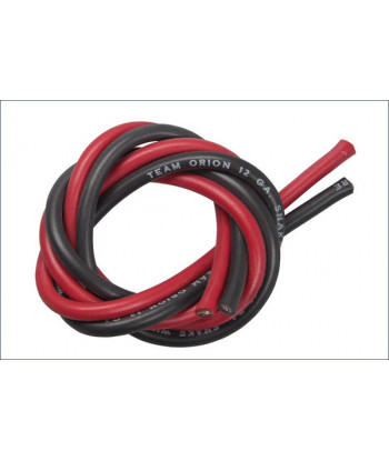 CABLE SILICONE NOIR + ROUGE...