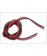 CABLE SILICONE NOIR + ROUGE 18AWG